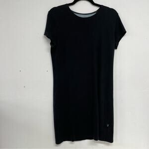 Horny Toad Black Short Sleeve Shift Dress Womens M Gorpcore Casual Outdoorsy